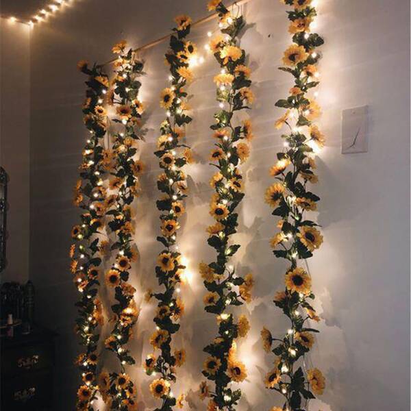 

2.4M Artificial Sunflower & Leaf Decoration