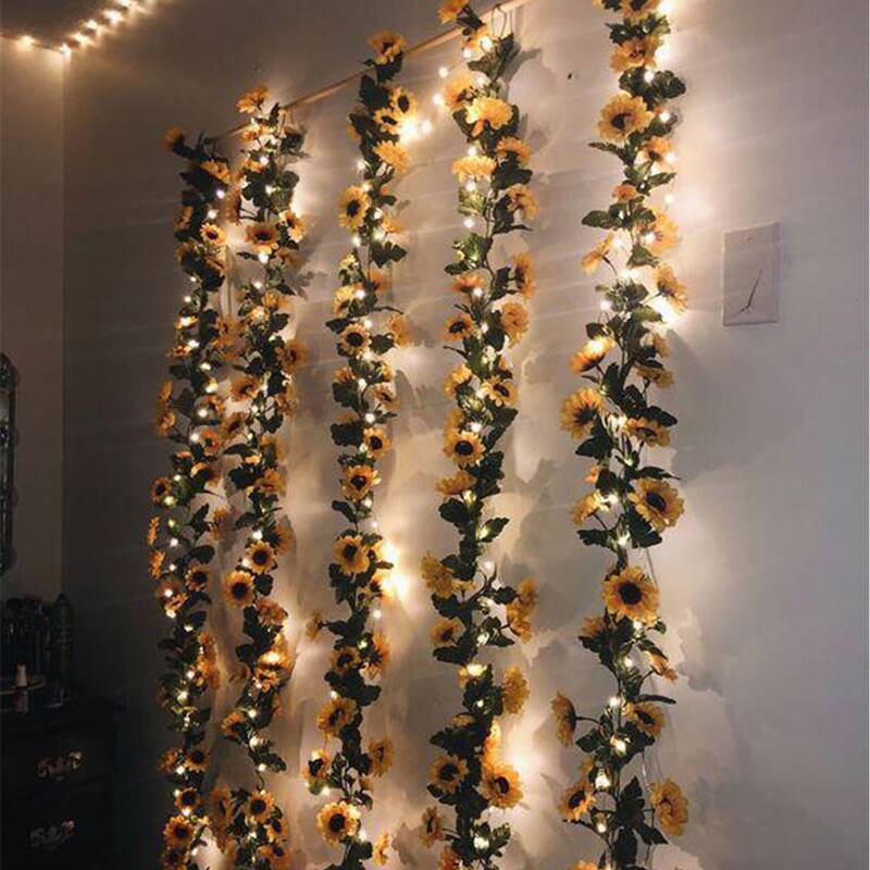 

2.4M Artificial Sunflower & Leaf Decoration