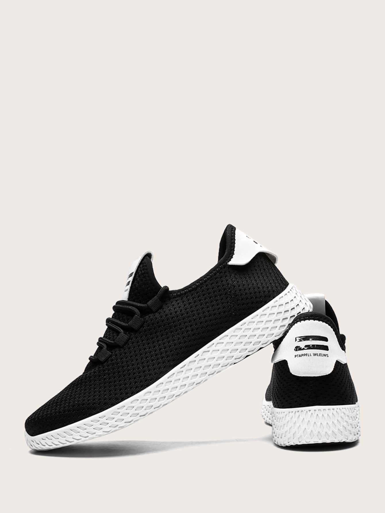 mens wide fit black trainers