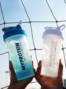 Botella shaker deporativa gráfica con letra 1 pieza - Multicolor - Ver 7