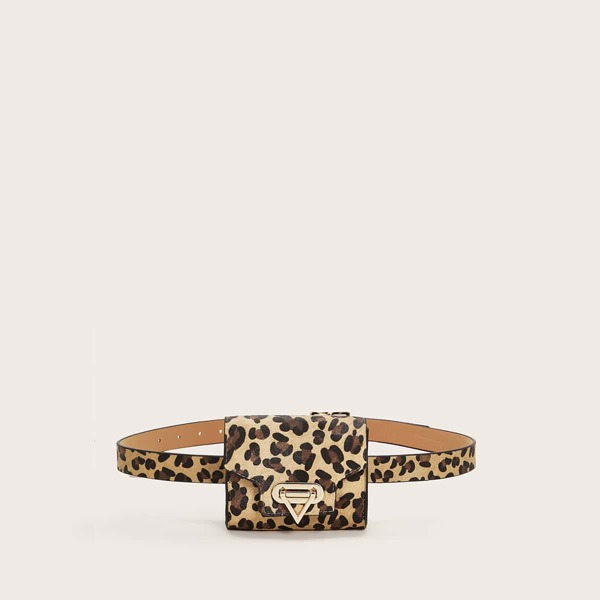 

Mini Leopard Pattern Fanny Pack, Multicolor