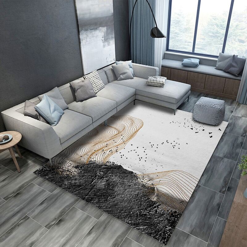 

Wavy Line Pattern Area Rug, Multicolor