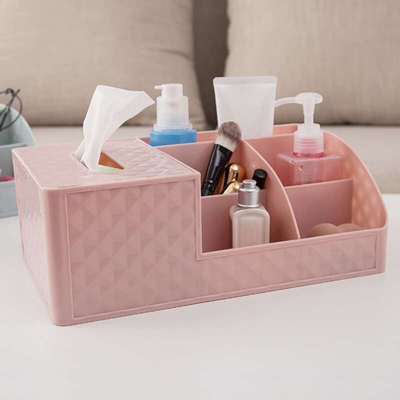 

Multifunction Tissue Storage Box, Pink