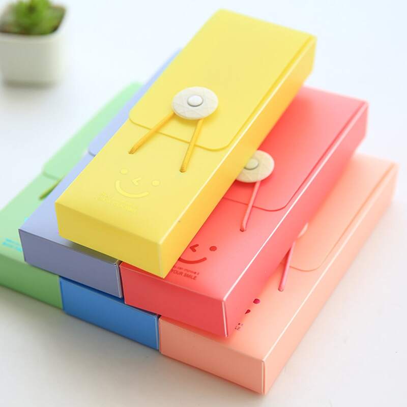 

10pcs Random Elastic Band Design Pencil Case