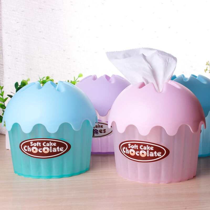 

1pc Random Cake Shaped Tissue Storage Box, Multicolor