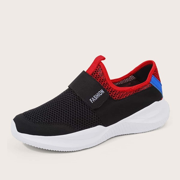 

Men Letter Graphic Wide Fit Sneakers, Multicolor