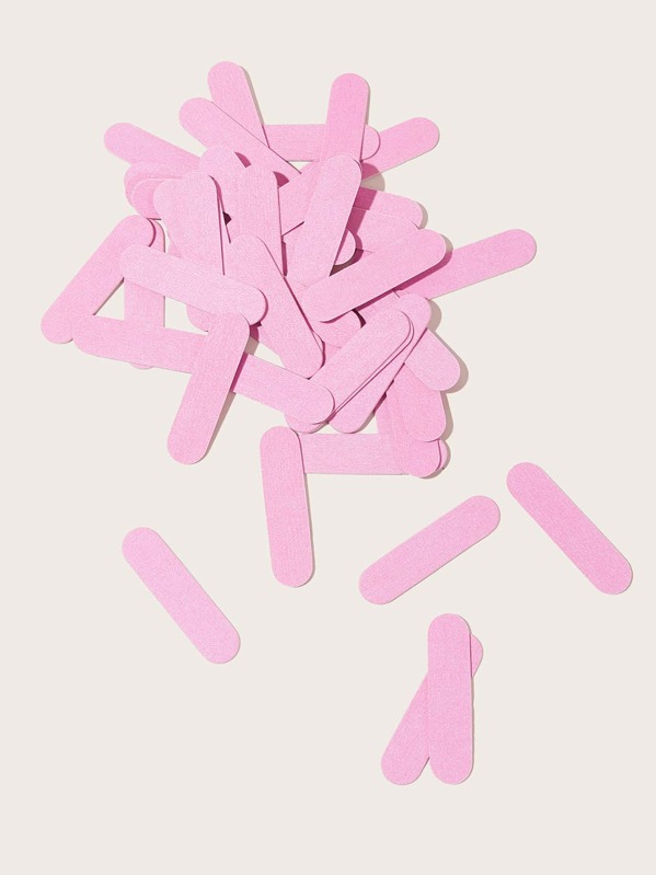 

50pcs Solid Nail Files, Pink