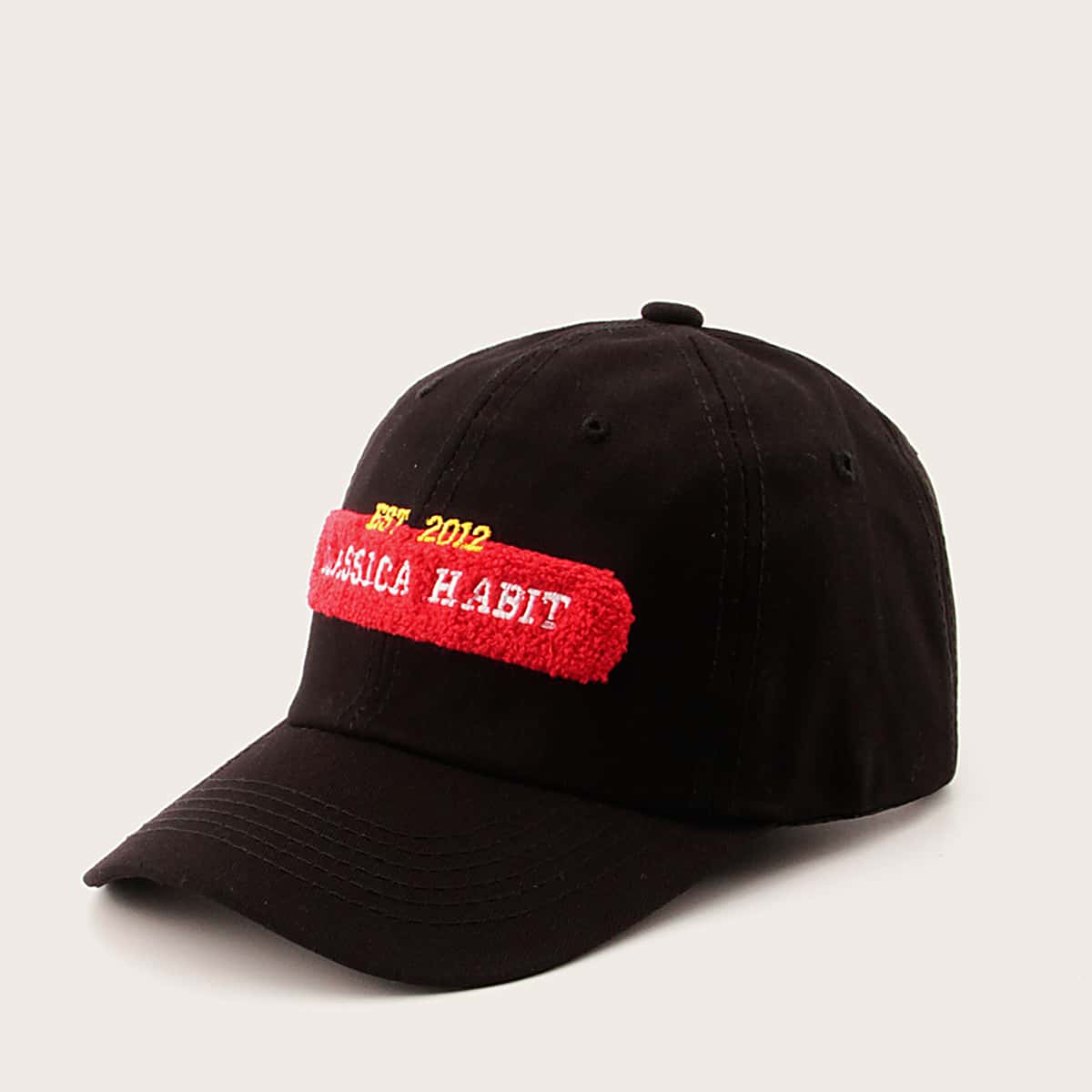 

Guys Letter Embroidery Baseball Cap, Black