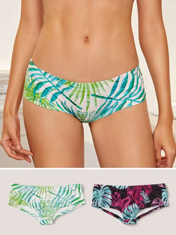 

Tropical Print Panty Set 2pack, Multicolor