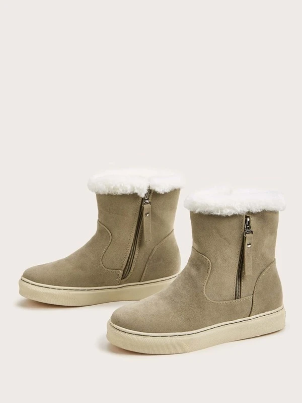 fluffy lined boots