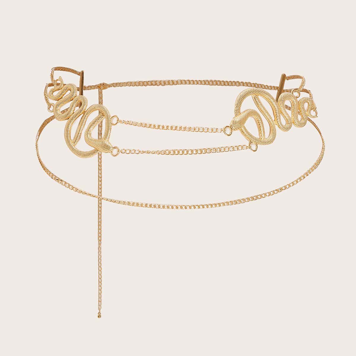 

Serpentine Waist Chain, Gold