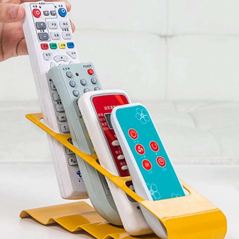 

1pc Multi Grid Desktop Remote Storage Rack, Multicolor