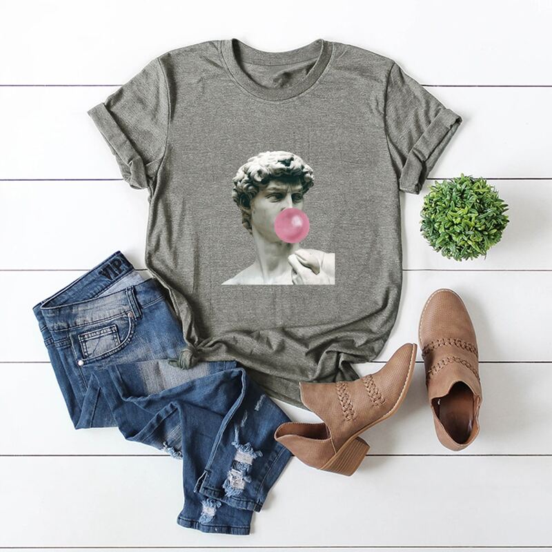 

Figure Graphic Short Sleeve Tee, Grey