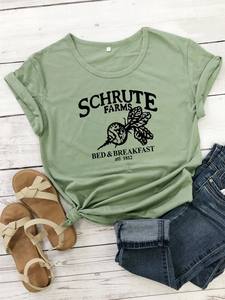 Schrute Farms Graphic Tee | SHEIN USA