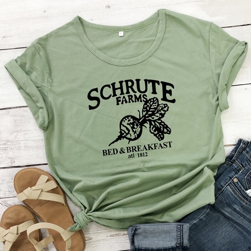 

Schrute Farms Graphic Tee, Mint green
