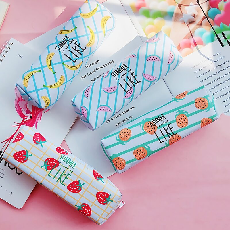 

1pc Fruit Print Pencil Case