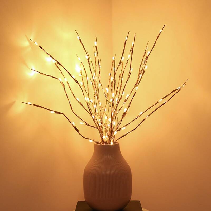 

New Year 1pc Branch Design Decorative Light, Yellow