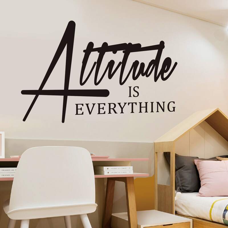 

Slogan Print Wall Sticker