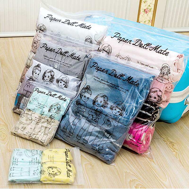 

8pcs Cartoon Graphic Travel Sealed Storage Bag