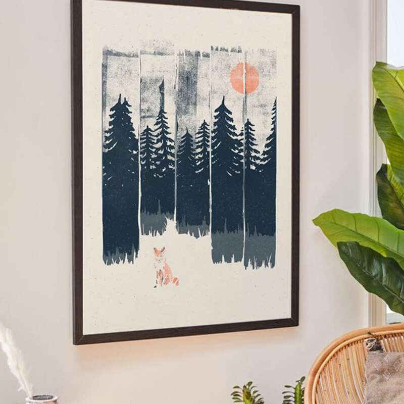 

Forest Landscape Wall Print Without Frame, Multicolor