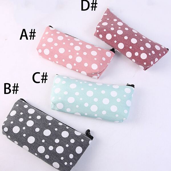 

1pc Polka Dot Print Pencil Bag