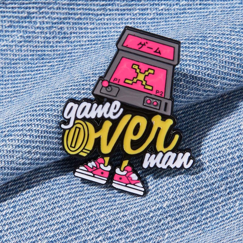 

1pc Game Machine Design Brooch, Multicolor