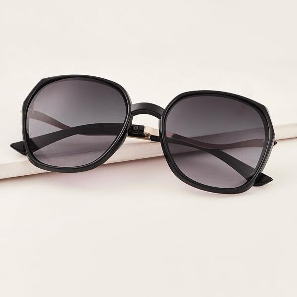

Acrylic Frame Sunglasses With Case, Black