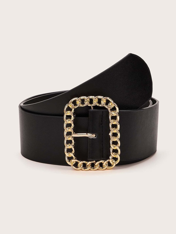 

PU Buckle Belt, Black