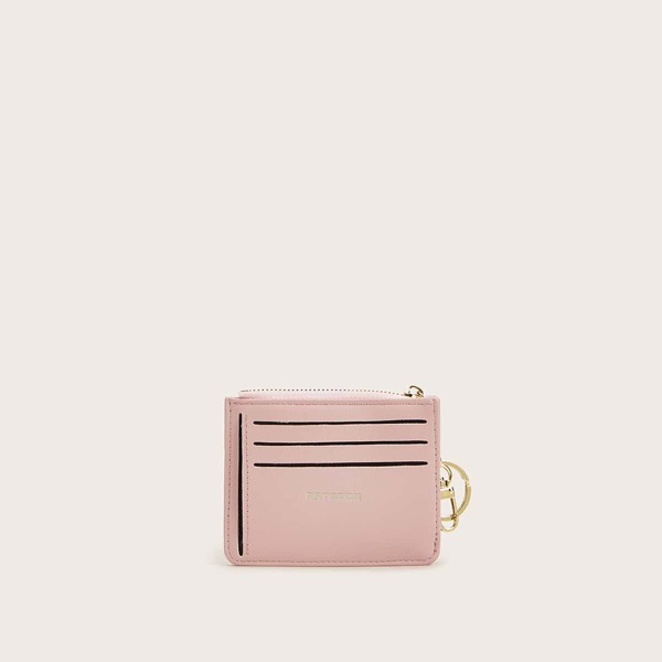 

Zip Up Purse With Card Holder, Pink