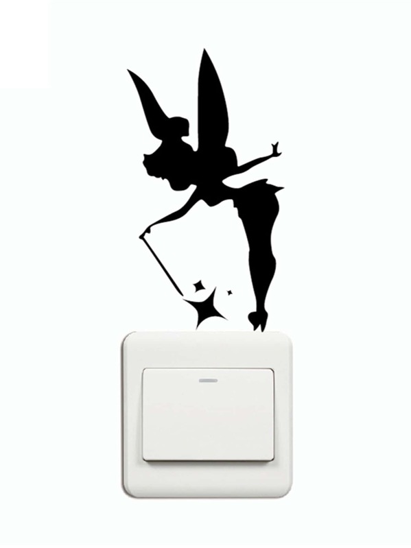 

Angel Silhouette Switch Sticker