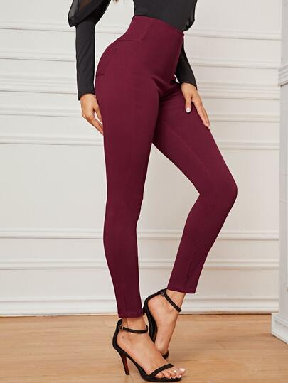 Solid High Rise Jeggings