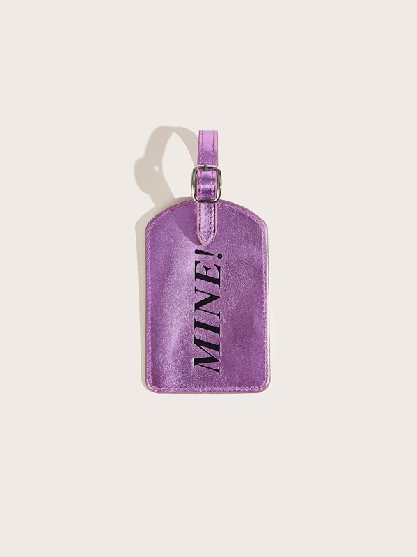 

Letter Graphic Luggage Tag, Purple
