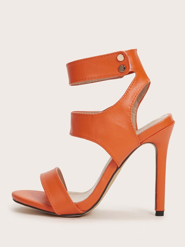 

Open Toe Stiletto Heels, Orange