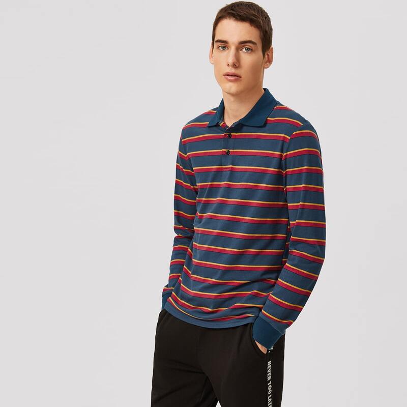 

Guys Striped Polo Shirt, Multicolor