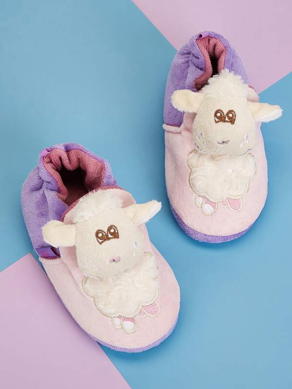 

Toddler Girls Sheep Design Slippers, Multicolor