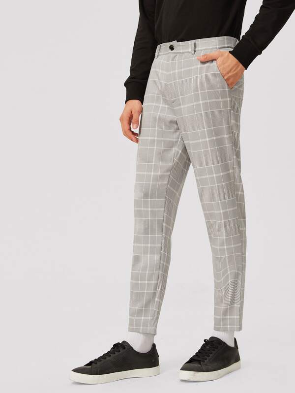 tailored plaid pants