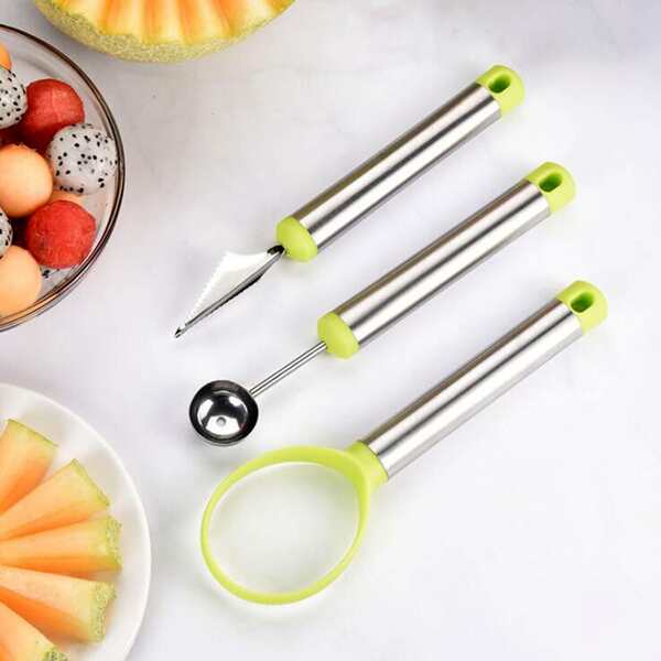 

3pcs Multifunction Fruit Baller, Green