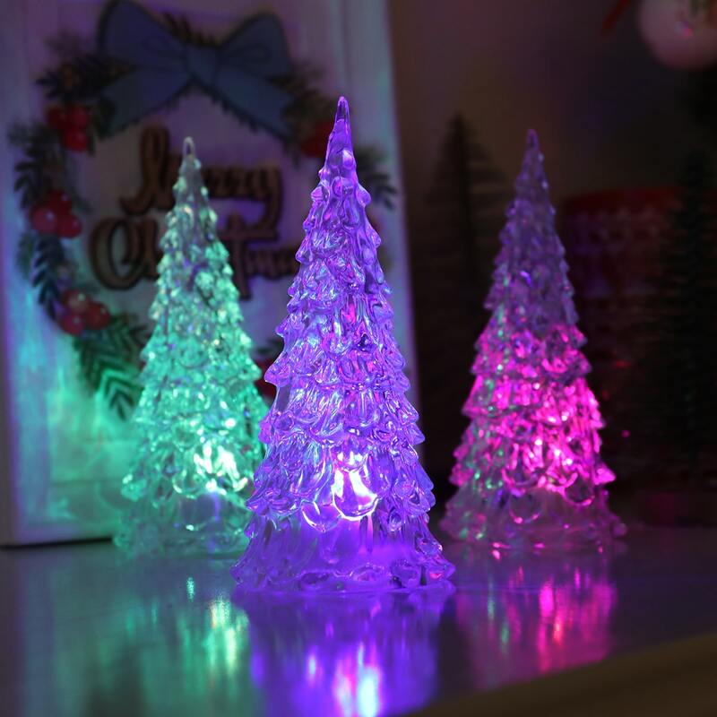 

1pc Christmas Tree Shaped Night Light, Multicolor