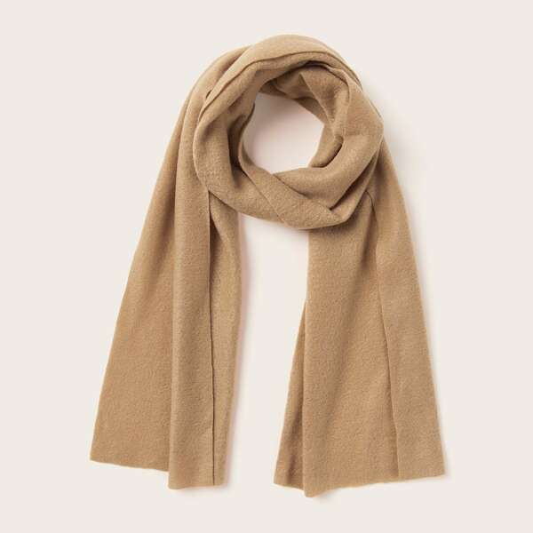 

Kids Solid Scarf, Camel