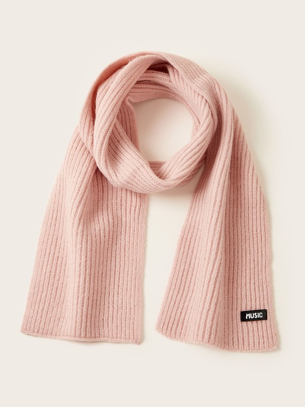 

Toddler Girls Letter Graphic Scarf, Pink