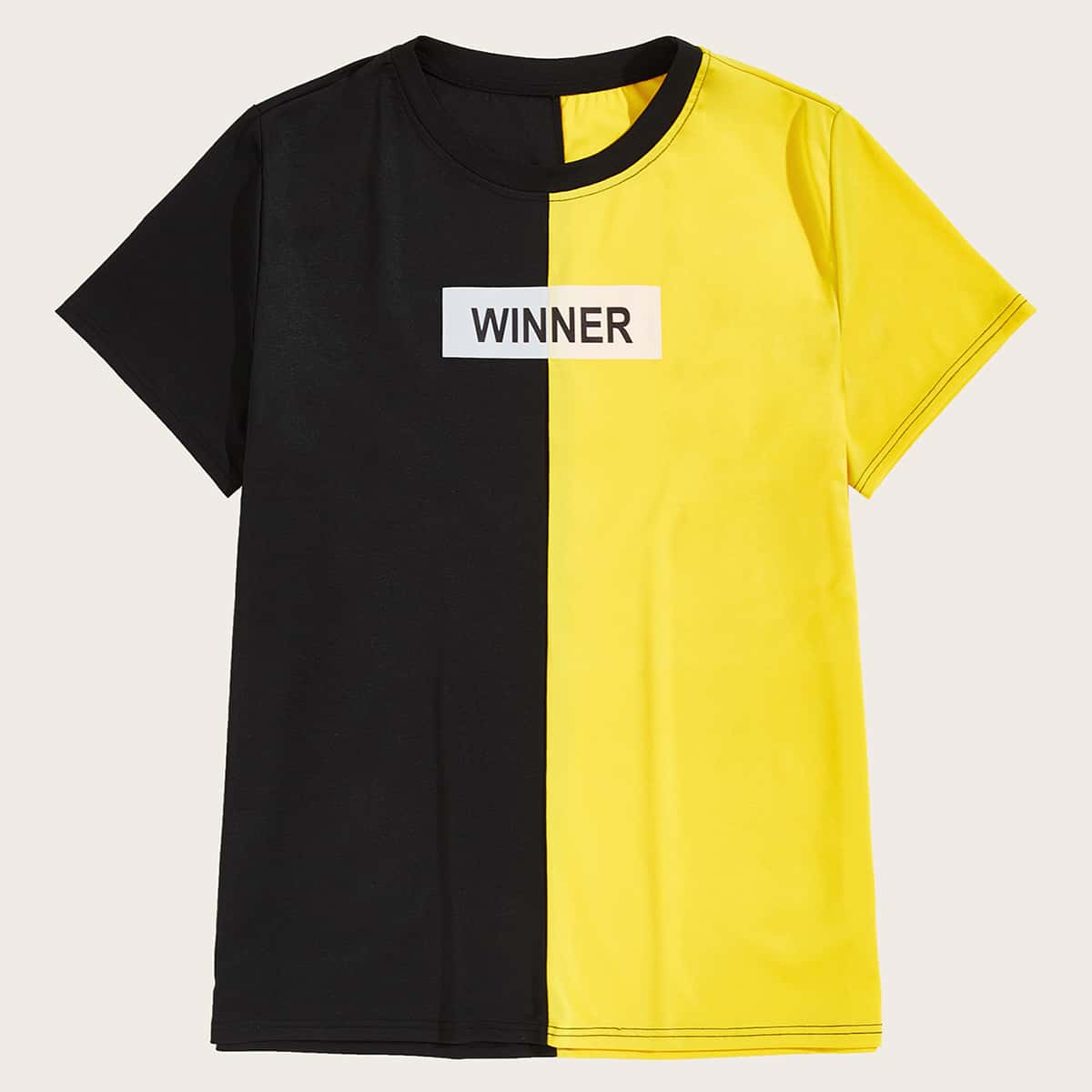 

Guys Two Tone Letter Graphic Tee, Multicolor