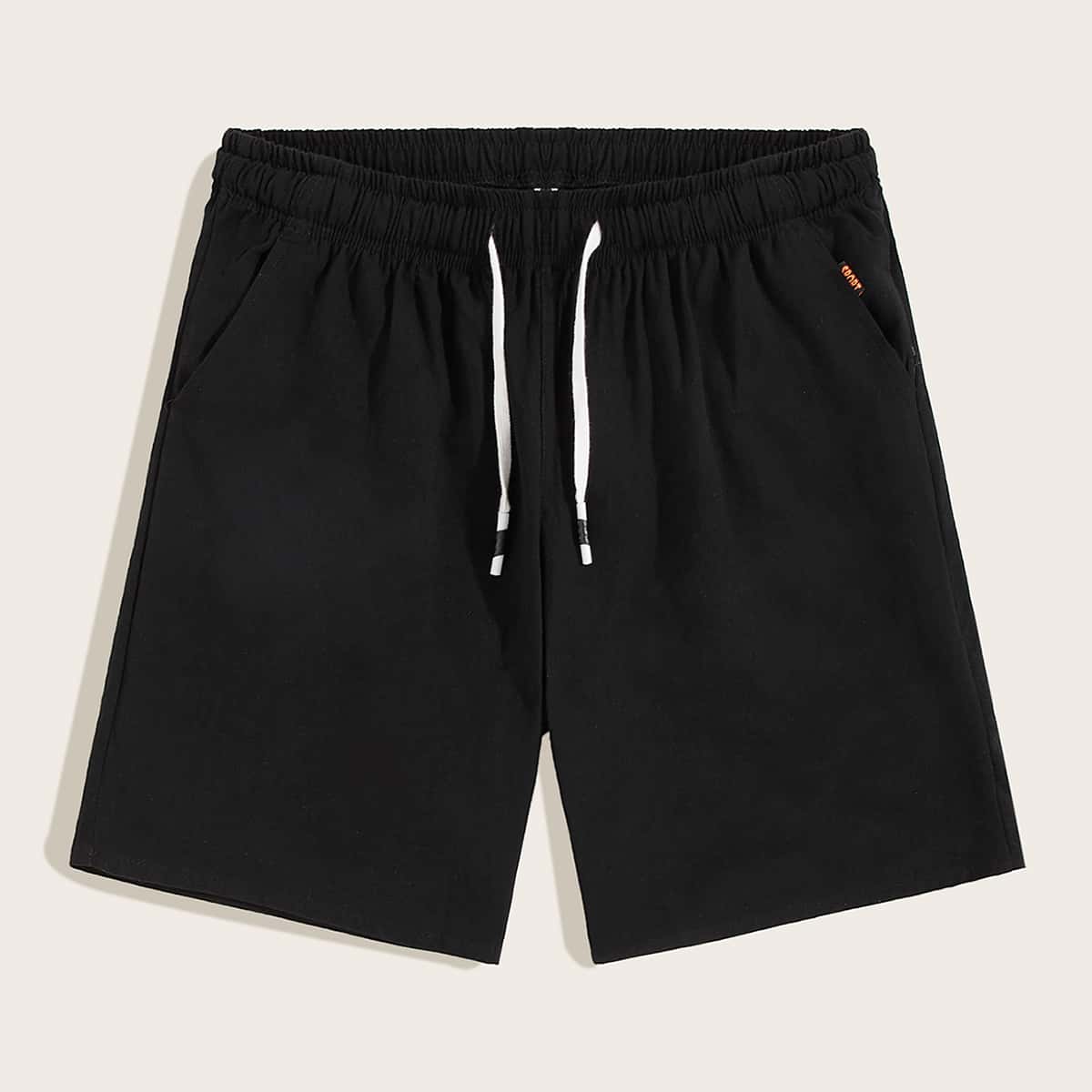 

Guys Drawstring Waist Track Shorts, Black