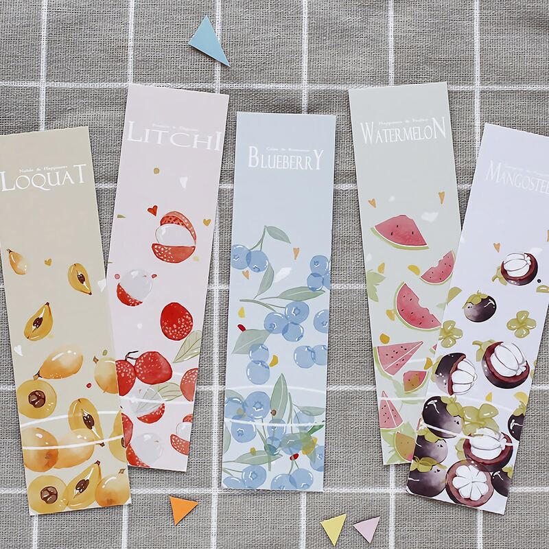 

30sheets Fruit Print Bookmark