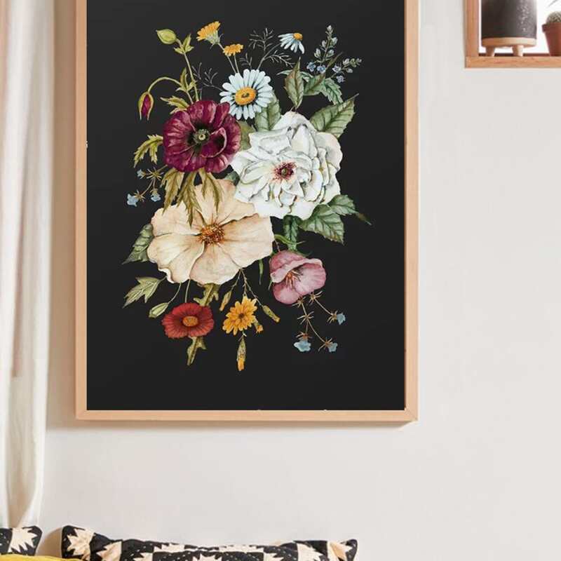 

Flower Wall Art Print Without Frame