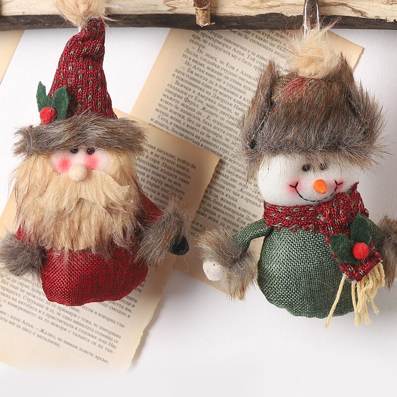 

1pc Christmas Doll Hanging Ornament, Multicolor