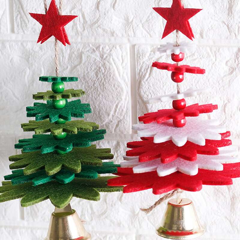

1pc Christmas Tree Shaped Wind Chime, Multicolor