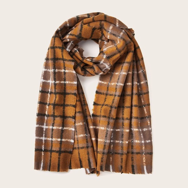 

Simple Plaid Scarf, Multicolor