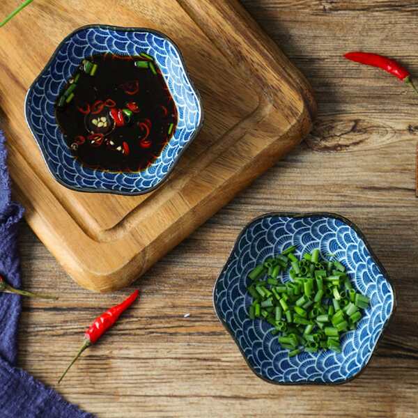 1pc Kitchen Ceramic Sauce Dish