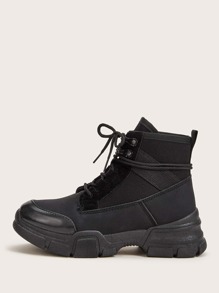 Lace-up Front Hiking Boots