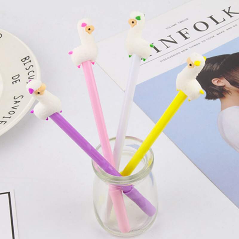 

4pcs Random Alpaca Detail Gel Pen